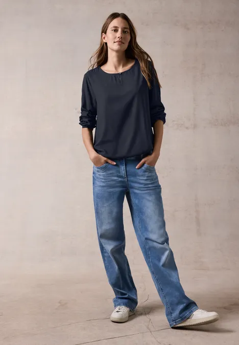 Blouse en couleur unie universal blue