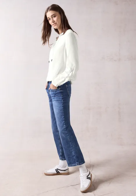 Blouse avec ourlet élastique vanilla white
