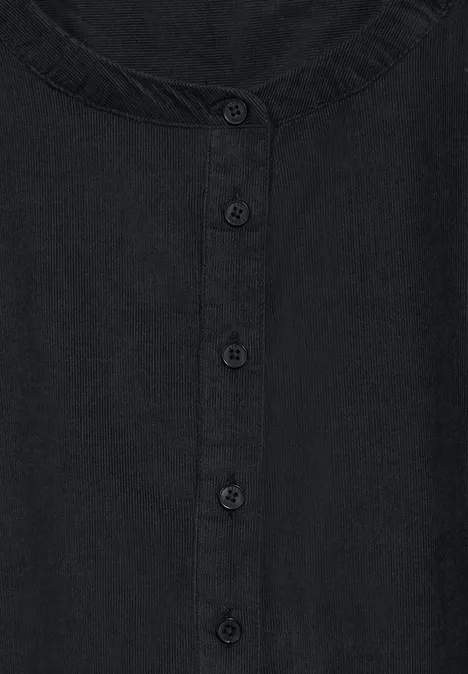 Cord-Bluse carbon grey