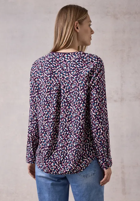 Bedruckte Bluse beloved berry
