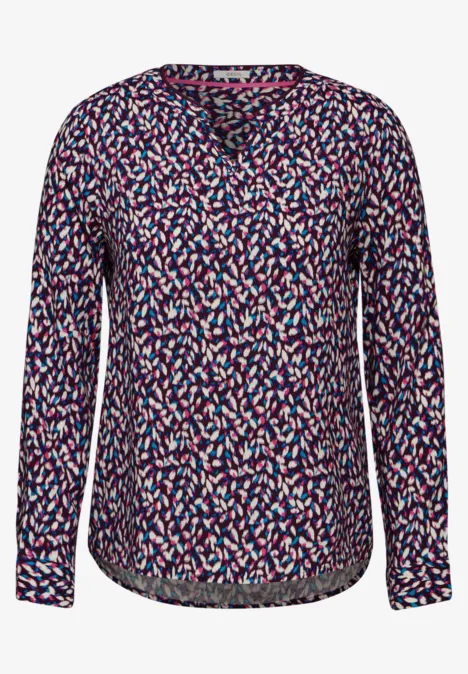 Bedruckte Bluse beloved berry