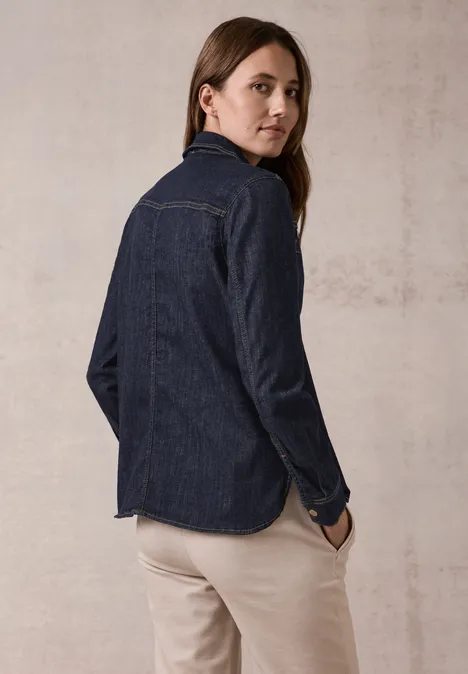 Jeansbluse rinsed wash