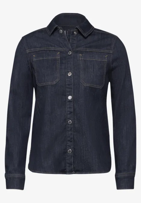 Jeansbluse rinsed wash