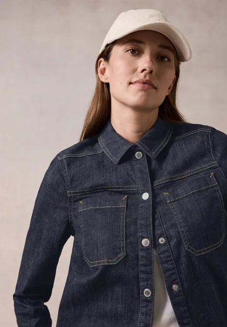 Jeansbluse rinsed wash