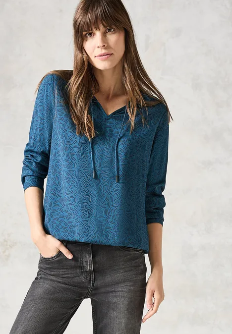 Bedruckte Tunika atlantic green