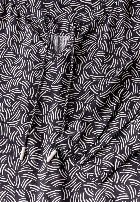 Bedruckte Tunika deep charcoal grey