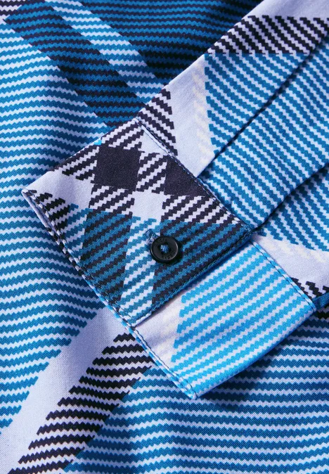 Karierte Bluse universal blue