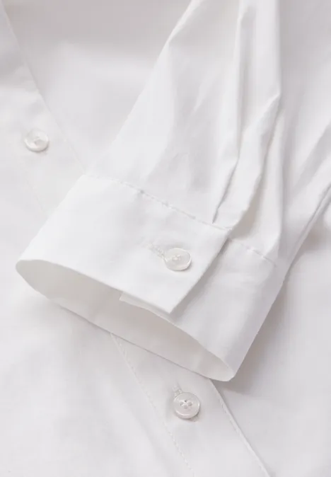 Materialmix Bluse vanilla white