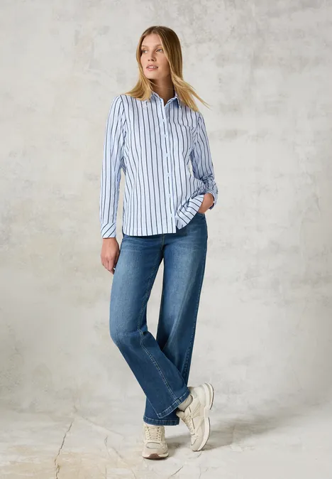 Gestreifte Bluse blouse blue