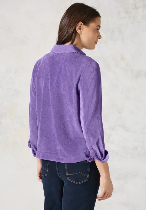 Cordbluse wild lilac