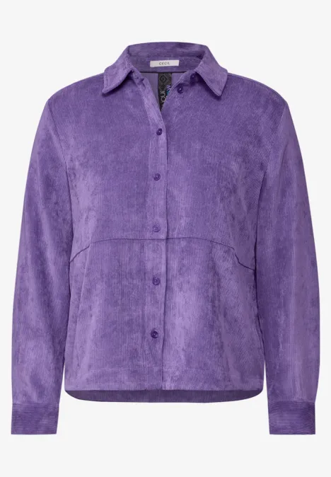 Cordbluse wild lilac
