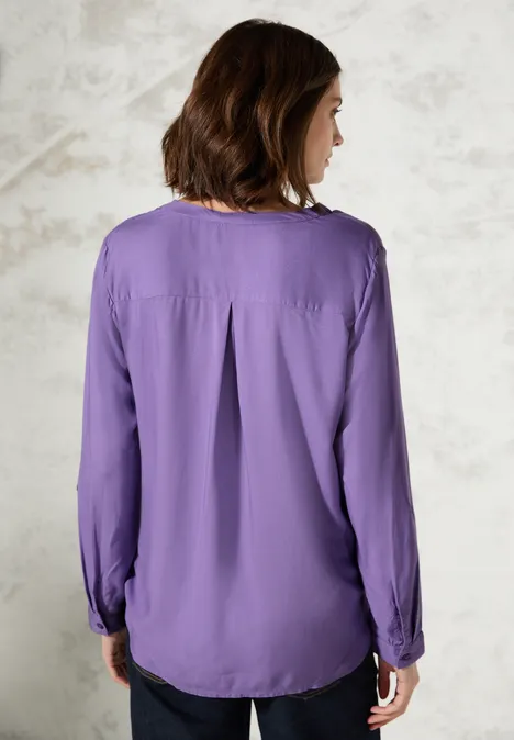 Bluse in Unifarbe gentle lilac