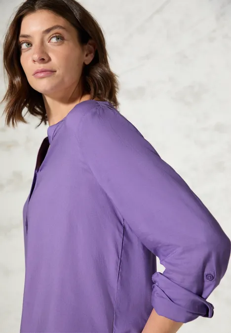 Bluse in Unifarbe gentle lilac