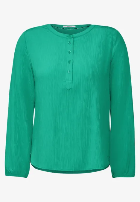 Strukturbluse aventurine green