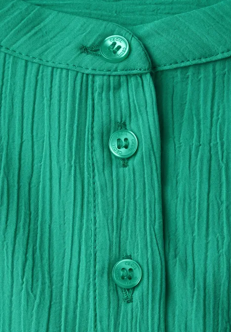 Strukturbluse aventurine green