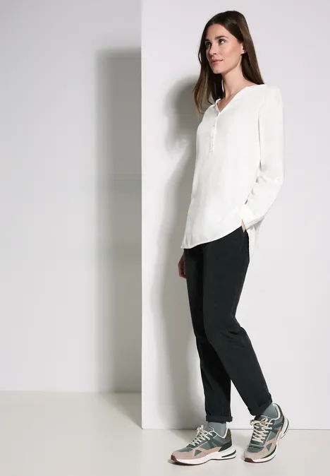 Lange Bluse vanilla white