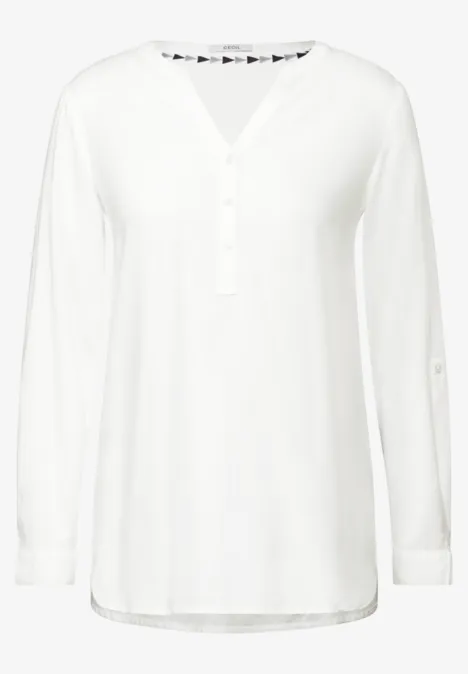 Lange Bluse vanilla white