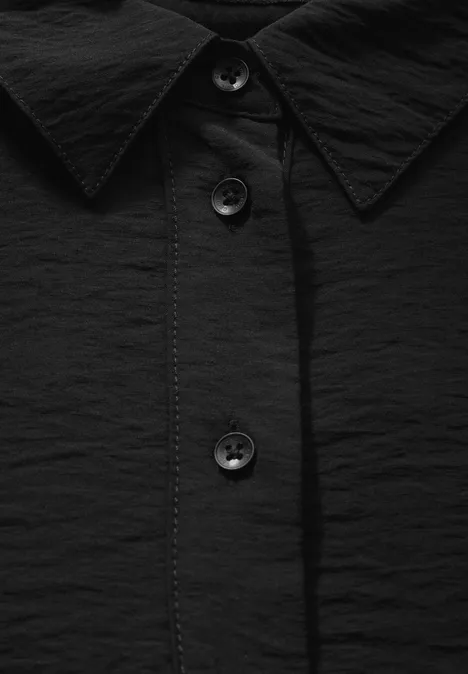 Bluse in Unifarbe Black