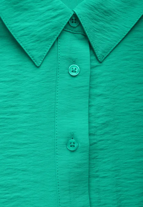Bluse in Unifarbe aventurine green