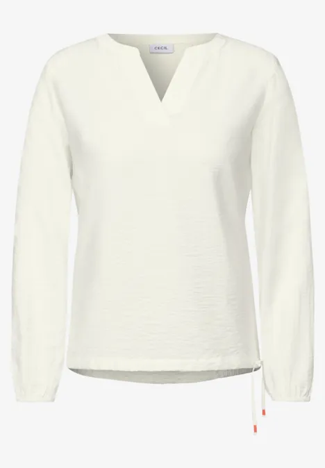 Tunika in Unifarbe vanilla white