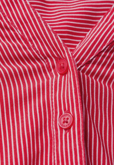 Gestreifte Bluse granita red