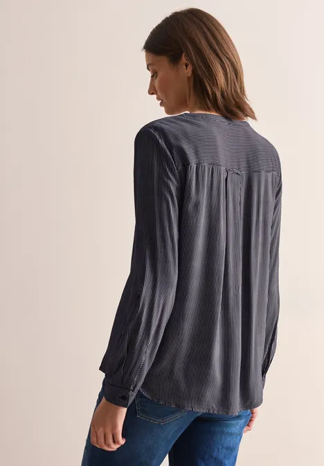 Gestreifte Bluse universal blue