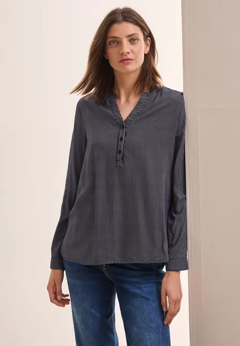 Gestreifte Bluse universal blue
