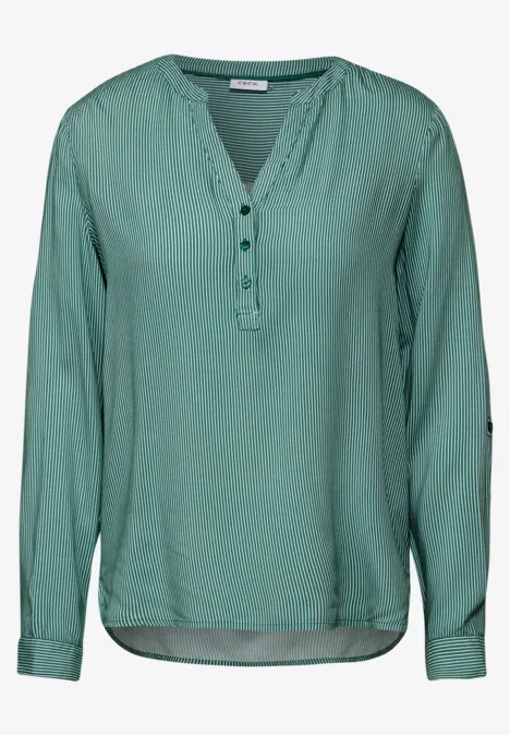 Gestreifte Bluse sea green