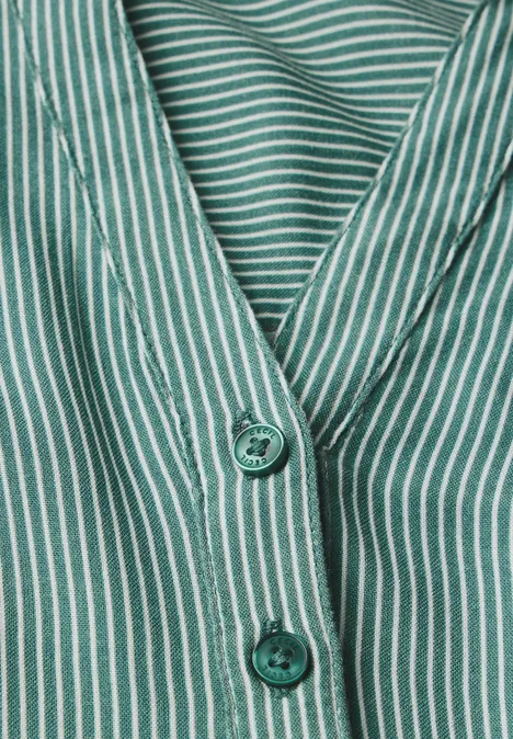 Gestreifte Bluse sea green