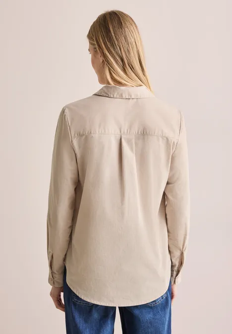 Cordbluse light hazel beige