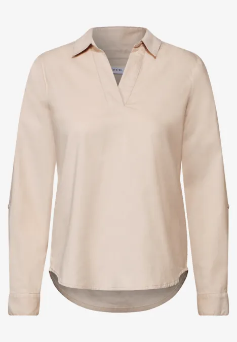 Cordbluse light hazel beige