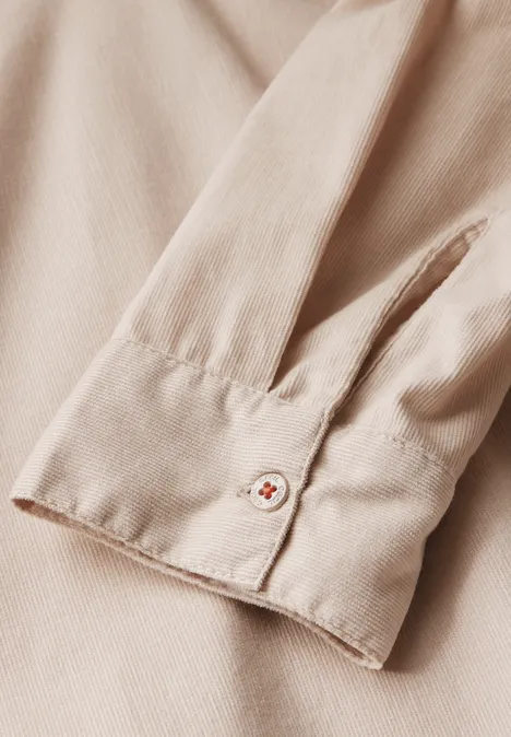 Cordbluse light hazel beige