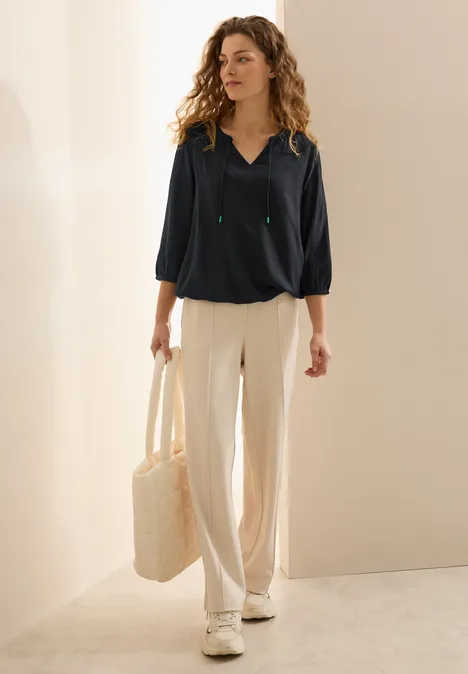 Tunika in Unifarbe Black