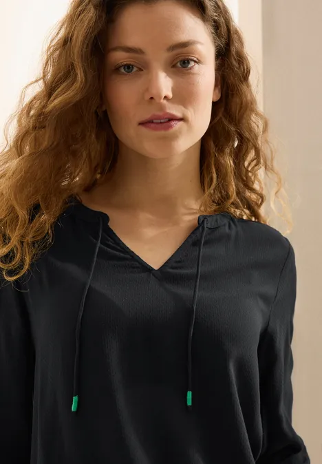 Tunika in Unifarbe Black