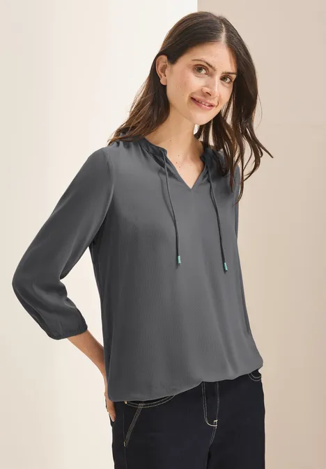 Tunika in Unifarbe graphite light grey