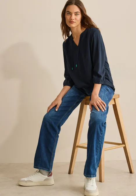 Tunika in Unifarbe universal blue