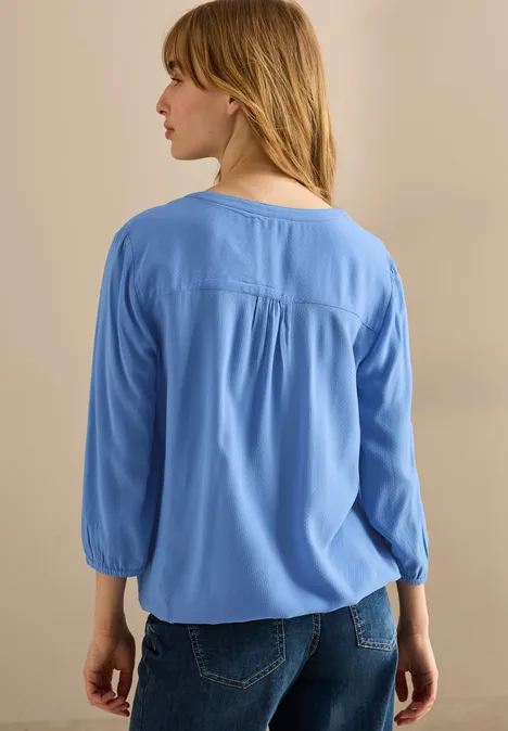 Tunika in Unifarbe aster blue