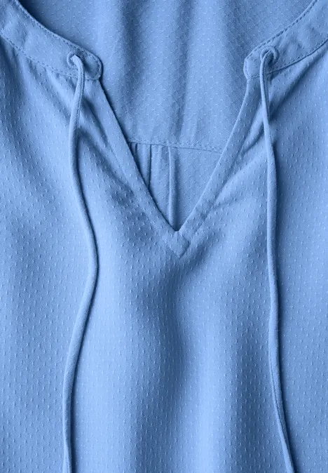Tunika in Unifarbe aster blue