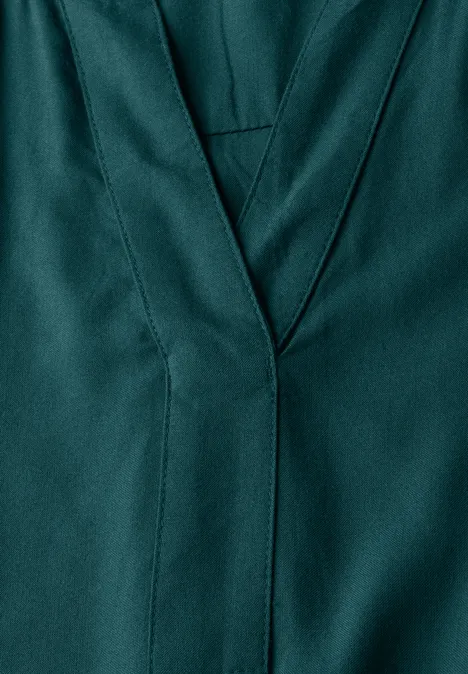 Blouse in effen kleur green lagoon Blouse in effen kleur green lagoon