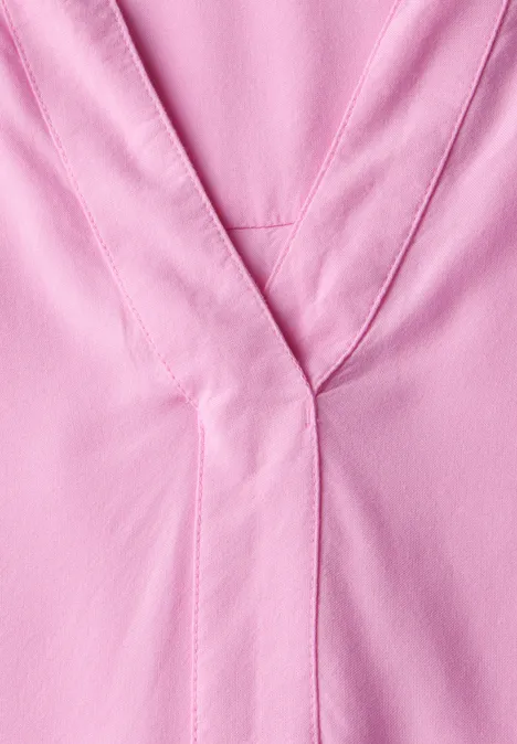 Bluse in Unifarbe cherry blossom pink