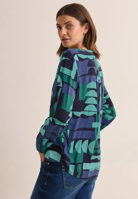 Bedruckte Tunika sea green
