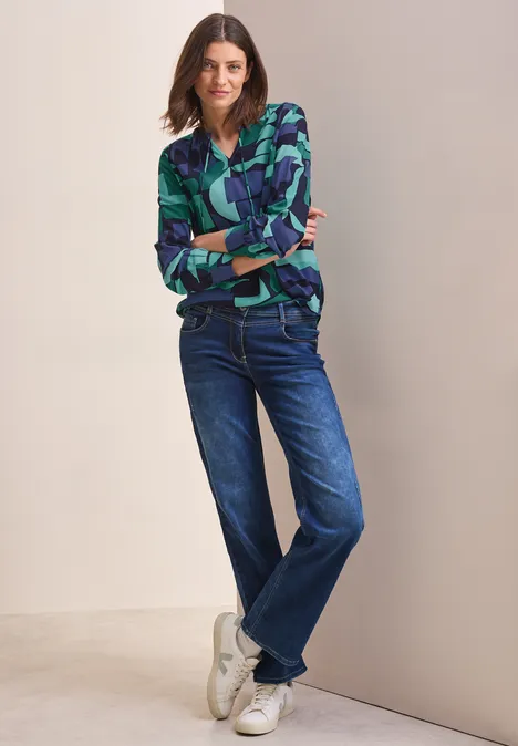 Bedruckte Tunika sea green