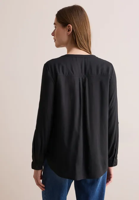 Bluse in Unifarbe Black