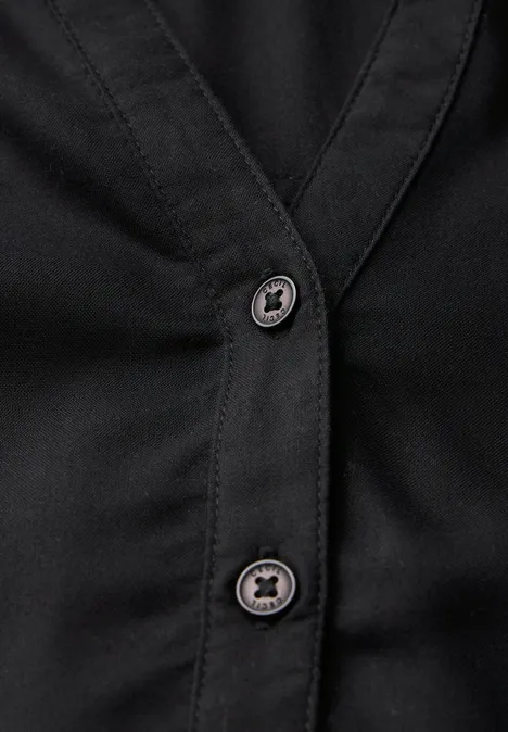 Bluse in Unifarbe Black