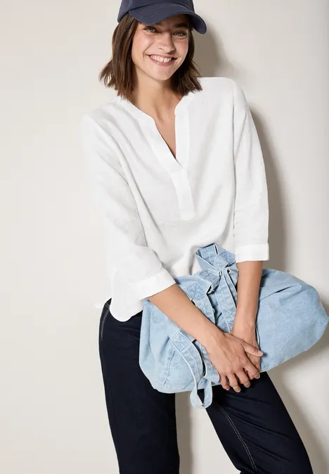 Leinenbluse White