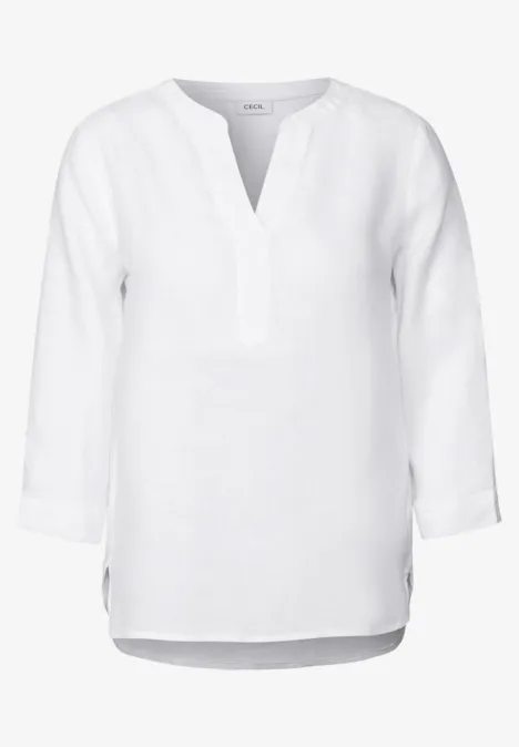 Leinenbluse White