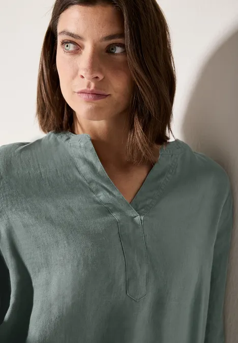 Leinenbluse balmy khaki