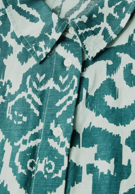 Gemusterte Hemdbluse green lagoon