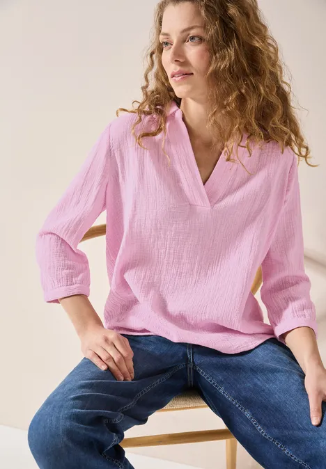 Musselin Bluse cherry blossom pink