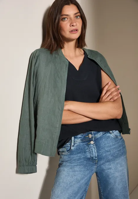 Musselin Blusentop Black